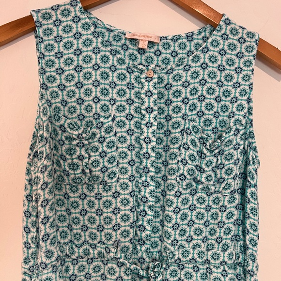 Skies are Blue Floral Tie Waist Dress M - Picture 2 of 5